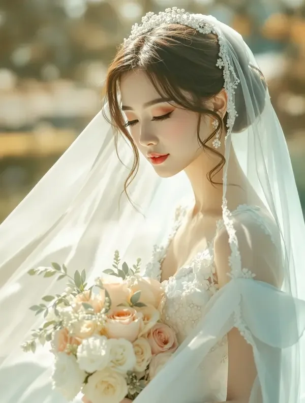 先婚后爱：契约新娘封面 - AI小短剧先婚后爱