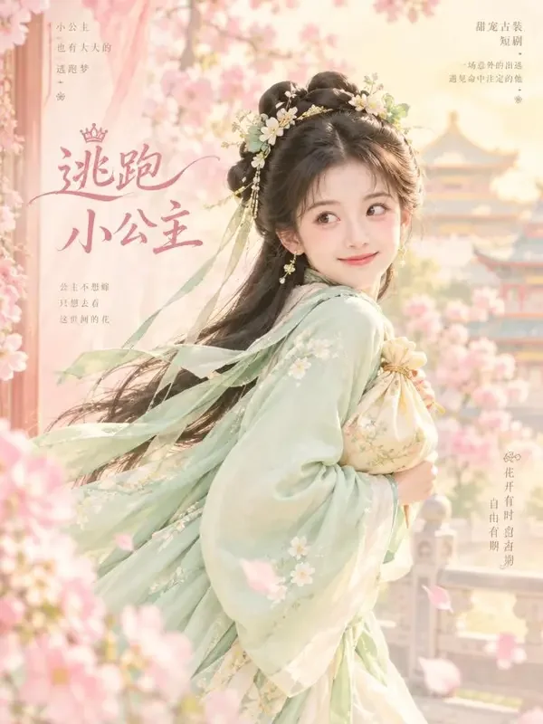 落跑王妃很甜封面 - AI小短剧古风甜宠